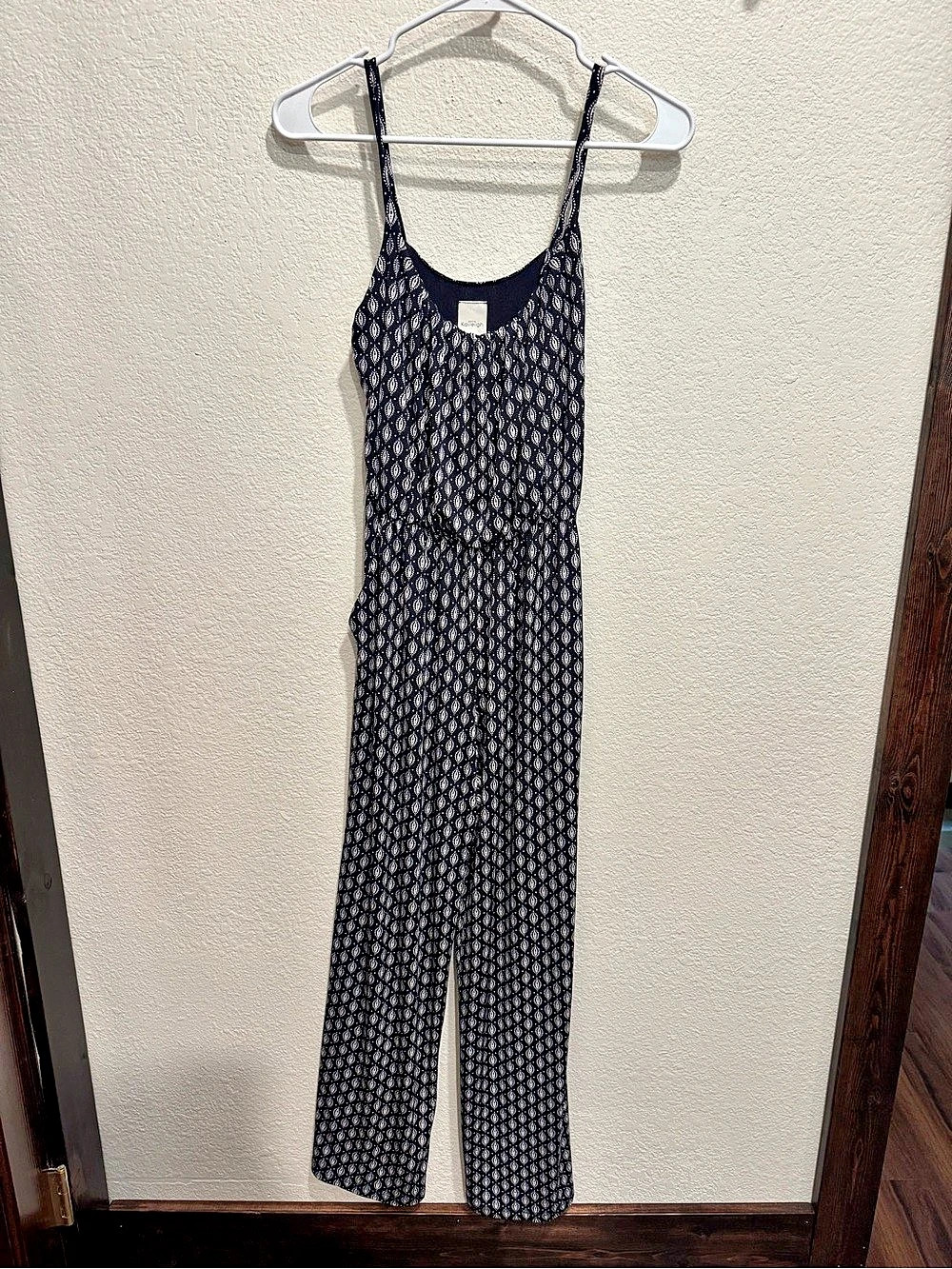 Kaleigh Paisley Jumpsuit in Blue & White Size XS Looks like New